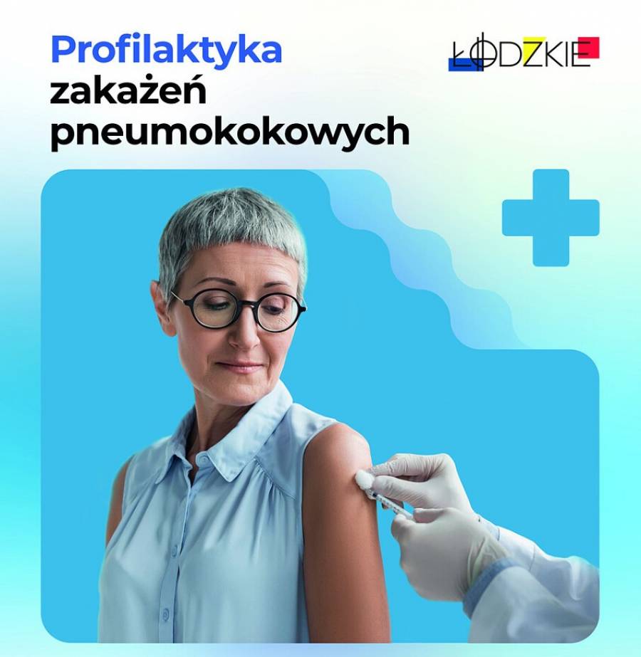 Bezpłatne szczepienia przeciwko pneumokokom w WSSz. im. dr Wł. Biegańskiego w Łodzi.  