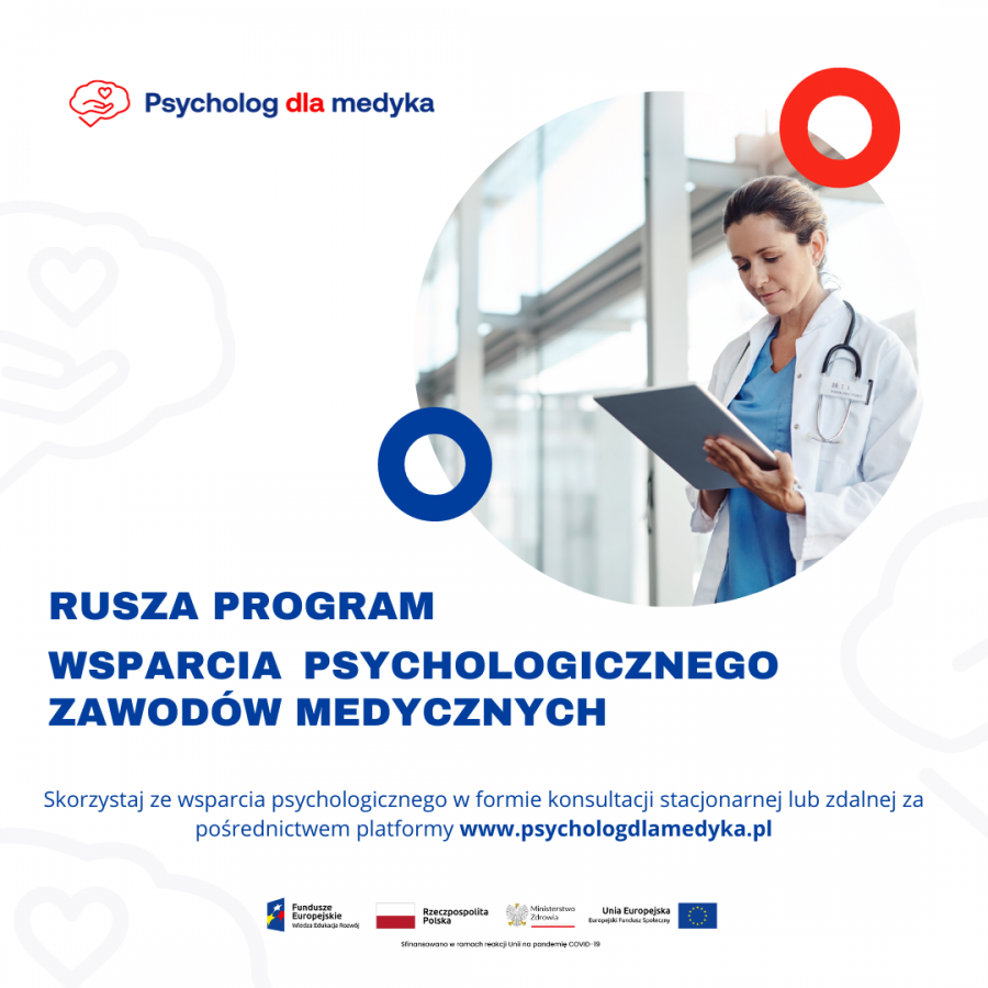 Program pomocy psychologicznej i edukacji dla kadry medycznej oraz studentów kierunków medycznych 
